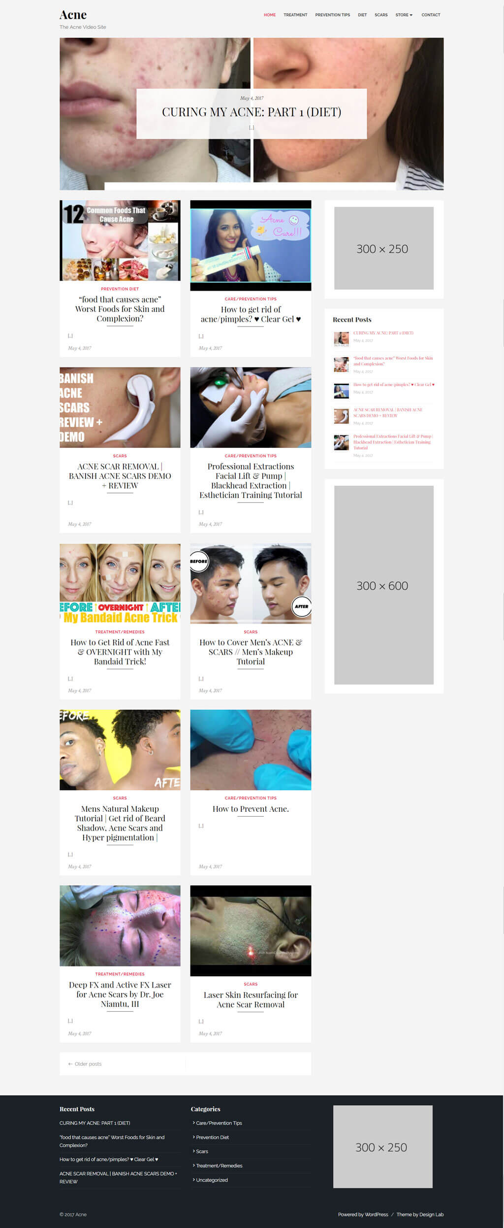 Acne Video Site