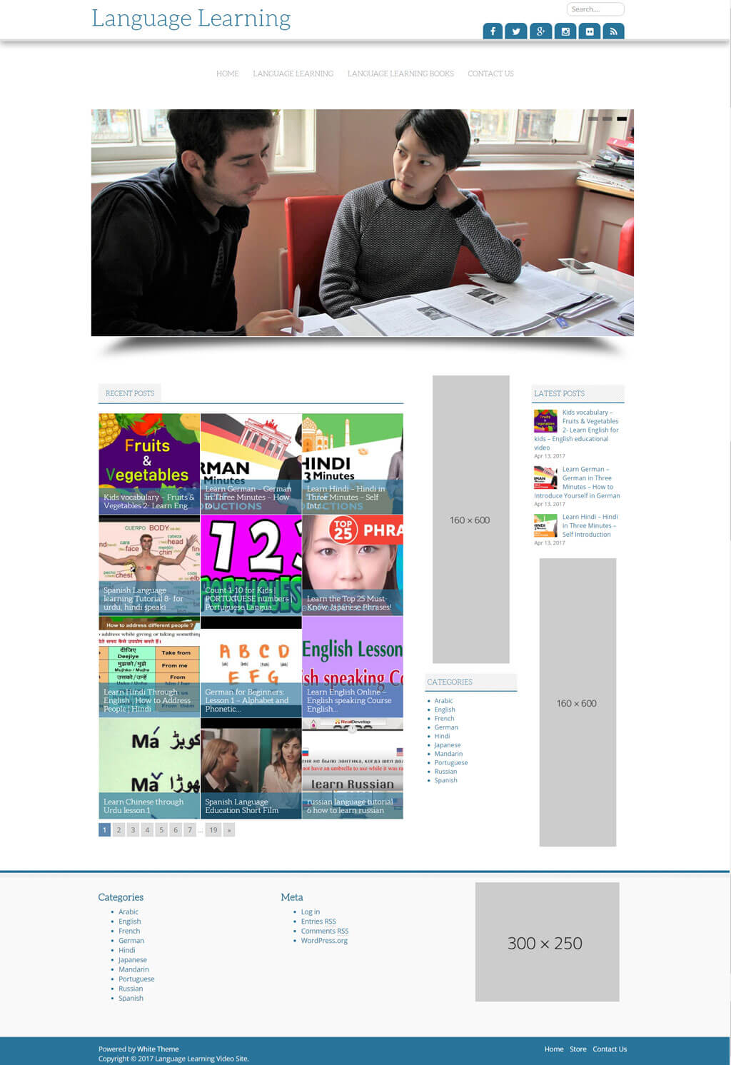 Language Learning Video Site