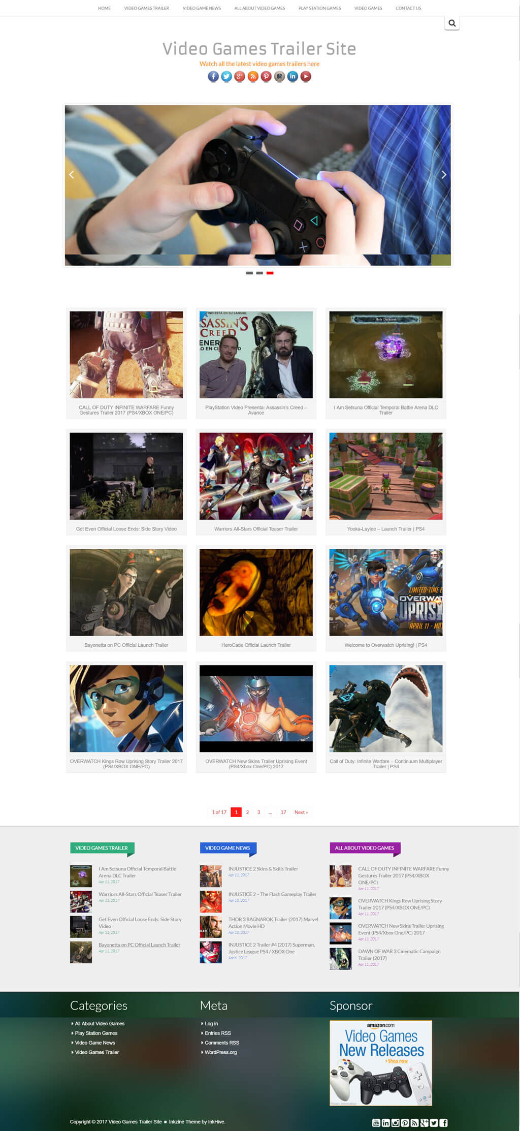 Video Games Trailer Video Site